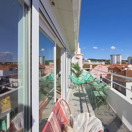 Ocean Sunset Terrace W Ac, By Timecooler * Costa da Caparica