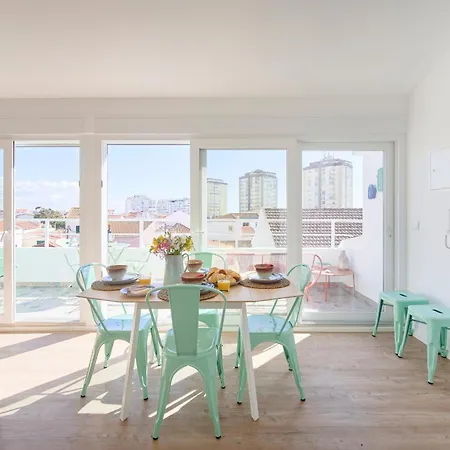 Appartamento Ocean Sunset Terrace W Ac, By Timecooler Costa da Caparica